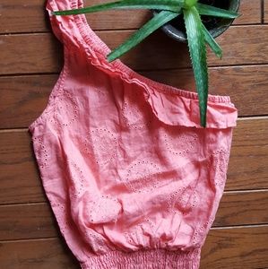 Express one shoulder tank top